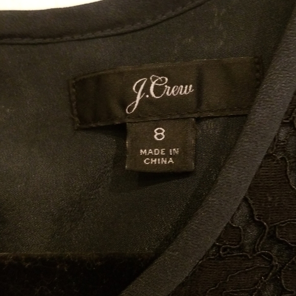 J. Crew Black Lace Blouse - Picture 6 of 8